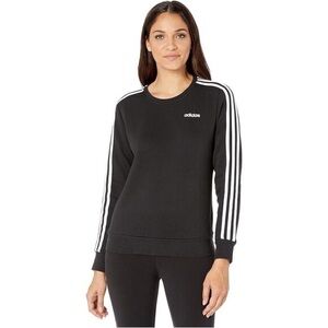 Adidas Black Sweatshirt with White Stripes